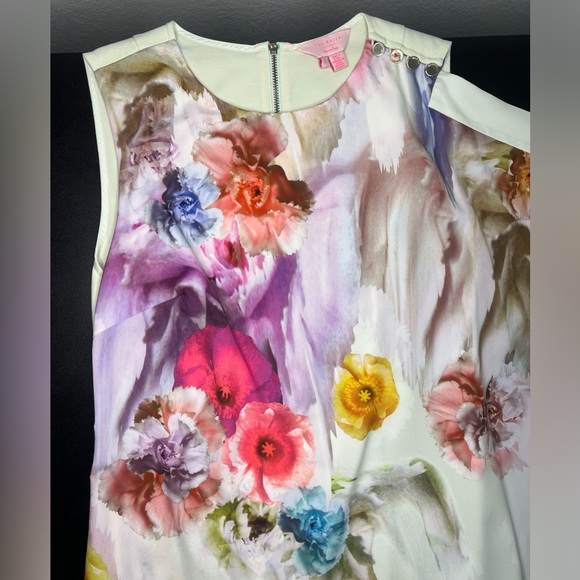 Ted Baker London Dahnni Sugar Sweet Floral Tunic Dress Size 1 (US 4) - Picture 4 of 9